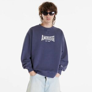 Hanorac Ambush Graphic Crewneck Sweatshirt UNISEX Insignia Blue/ Blanc De Blanc imagine