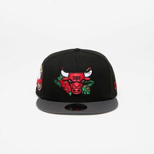 New Era Chicago Bulls 9FIFTY NBA Floral Snapback Cap Black/ Graphite/Dark Graphite imagine