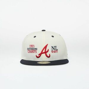 New Era Atlanta Braves 59FIFTY Fitted Cap Chrome White imagine