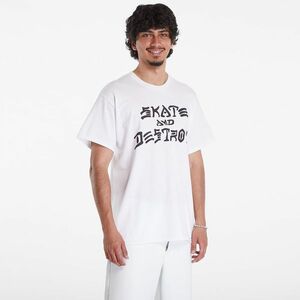 Tricou Thrasher Skate And Destroy T-Shirt White imagine