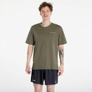 Tricou adidas Terrex Xpl Logo Short Sleeve Tee Olive Strata imagine