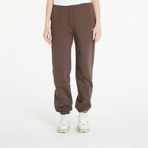 Pantaloni de trening Nike Solo Swoosh Women's Fleece Pants Baroque Brown/ White imagine