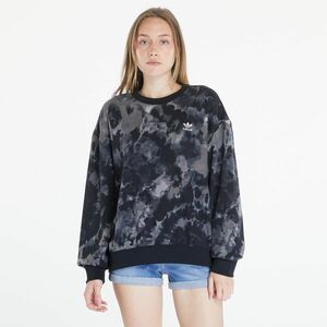 Hanorac adidas Tie-Dyed Crew Sweatshirt Black/ Multicolor imagine