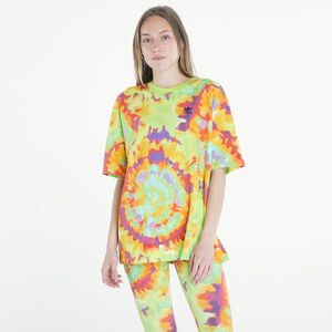 Tricou adidas Tie-Dyed Oversized Short Sleeve Tee Yellow/ Multicolor imagine