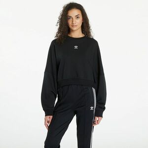 Hanorac adidas Essentials Crew Fleece Sweatshirt Black imagine