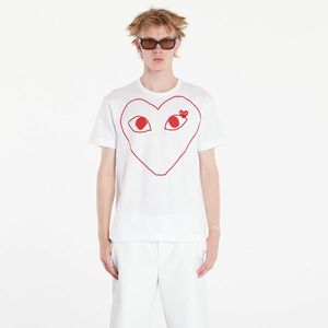 Tricou Comme des Garçons PLAY Heart Logo Short Sleeve Tee UNISEX White imagine