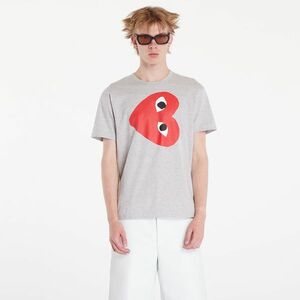 Tricou Comme des Garçons PLAY Logo Print Short Sleeve Tee UNISEX Grey imagine