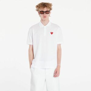 Tricou Comme des Garçons PLAY Emblem Knit Short Sleeve Tee UNISEX White imagine