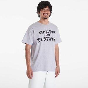 Tricou Thrasher Skate And Destroy T-Shirt Gray imagine