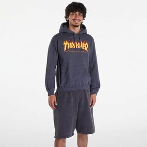 Hanorac Thrasher Flame Hoodie Dark Grey imagine