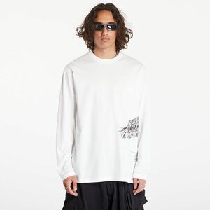 Tricou Y-3 Graphic Long Sleeve Tee UNISEX Core White imagine