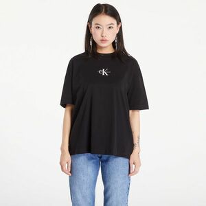 Tricou Calvin Klein Jeans Monogram Boyfriend T-Shirt Black imagine