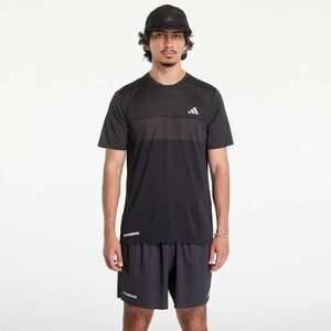 Jersey adidas Ultimateadidas HEAT.RDY Engineered Running Short Sleeve Tee Black/ Grey Four imagine