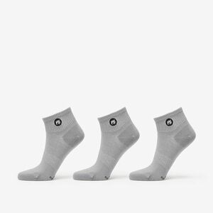 Footshop Ankle Socks 3-Pack Grey imagine