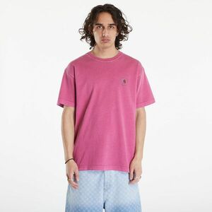 Tricou Carhartt WIP Nelson Short Sleeve T-Shirt UNISEX Magenta Garment Dyed imagine