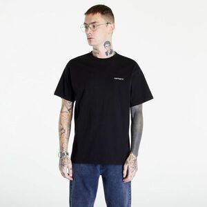 Tricou Carhartt WIP S/S Script Embroidery T-Shirt Black/ White imagine