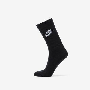 Nike Sportswear Everyday Essential 3-Pack Crew Socks Black/ White imagine