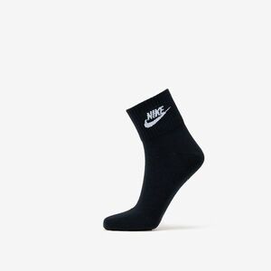 Nike Sportswear Everyday Essential Ankle Socks 3-Pack Black/ White imagine