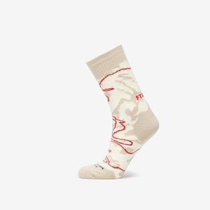 Footshop Giza Desert Socks Ecru/ Red imagine