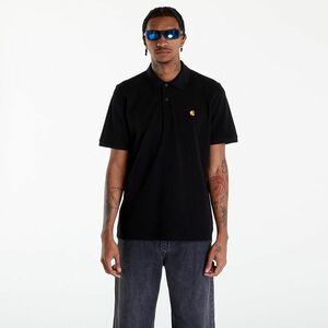 Tricou Carhartt WIP Short Sleeve Chase Pique Polo T-Shirt UNISEX Black/ Gold imagine