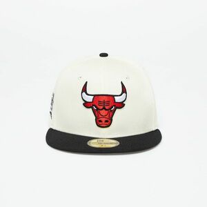 New Era Chicago Bulls Championships 59Fifty Fitted Cap Optic White/ Black imagine