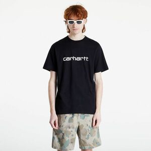 Tricou Carhartt WIP S/S Script T-Shirt Black/ White imagine