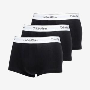 Calvin Klein Modern Cotton Stretch Low Rise Trunk 3-Pack Black/ White imagine