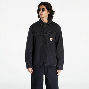 Jacheta Carhartt WIP Manny Shirt Jacket Black Stone Washed imagine