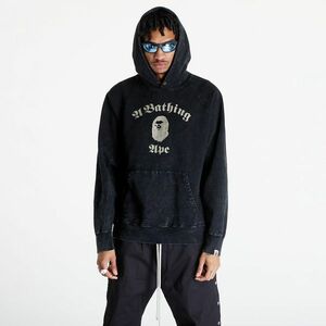 Hanorac A BATHING APE A Bathing Ape Overdye Pullover Relaxed Fit Hoodie Black imagine