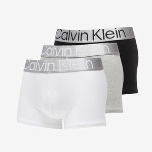 Calvin Klein Steel Cotton Trunk 3-Pack Black/ White/ Grey Heather imagine