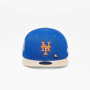 New Era New York Mets 50th Anniversary Varsity Pin 59FIFTY MLB Fitted Cap Game Royal/ Beige imagine