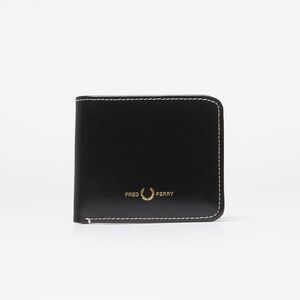 Portofel FRED PERRY Box Leather Billfold Wallet Black imagine