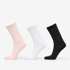 adidas Crew Sock 3-Pack Black/ White/ Salmon Pink imagine