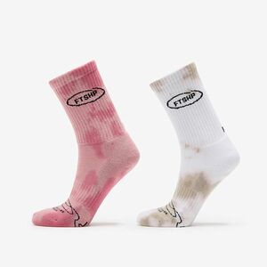 Footshop Basic Crew Socks 2-Pack Tie Dye Color imagine