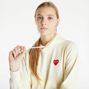 Hanorac Comme des Garçons PLAY Sweatshirt Knit Hoodie Ivory imagine