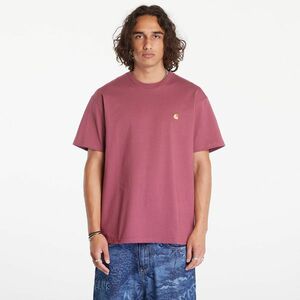 Tricou Carhartt WIP Short Sleeve Chase T-Shirt UNISEX Dusty Fuchsia/ Gold imagine