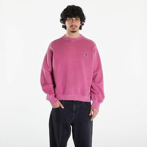 Hanorac Carhartt WIP Nelson Sweatshirt UNISEX Magenta Garment Dyed imagine