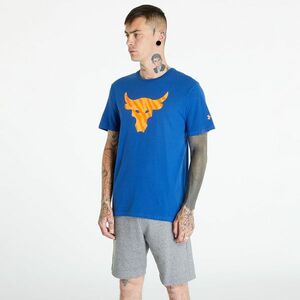 Tricou Under Armour Project Rock Brahma Bull T-Shirt Blue Mirage/ Orange Blast imagine