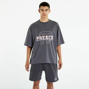 Tricou PREACH Varsity T-shirt Washed Asphalt imagine