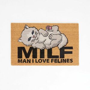 RIPNDIP Man I Love Felines Rug Brown imagine