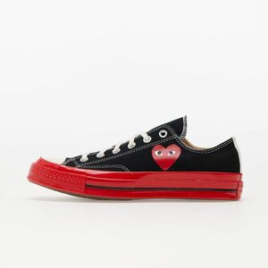 Sneakers Converse x Comme des Garçons PLAY Chuck Taylor 70 Low Top Red Sole Black imagine