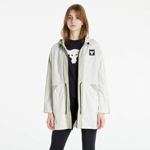 Jacheta Under Armour Project Rock Woven Jacket Stone/ White imagine