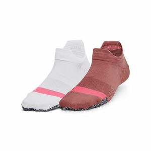 Under Armour Breathe 2 No Show Tab 2-Pack Red imagine