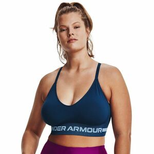 Under Armour Seamless Low Long Bra Blue imagine