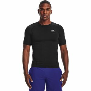 Tricou Under Armour Hg Armour Comp SS Black/ White imagine