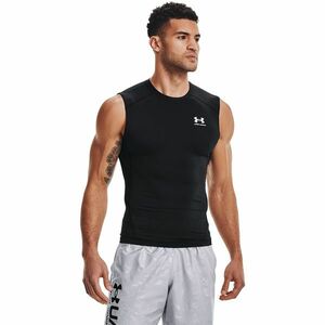 Tank top Under Armour Hg Armour Comp Sl Black/ White imagine