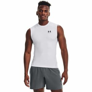 Tank top Under Armour Hg Armour Comp Sl White/ Black imagine