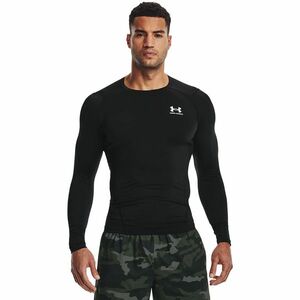 Tricou Under Armour Hg Armour Comp LS Black/ White imagine