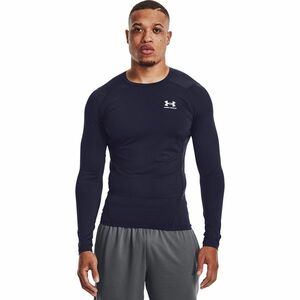 Tricou Under Armour Hg Armour Comp LS Midnight Navy/ White imagine