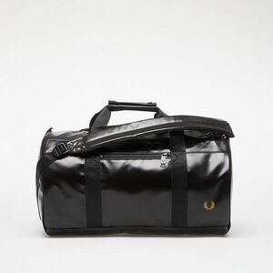 Rucsac FRED PERRY Tonal Barrel Backpack Black/ Gold imagine